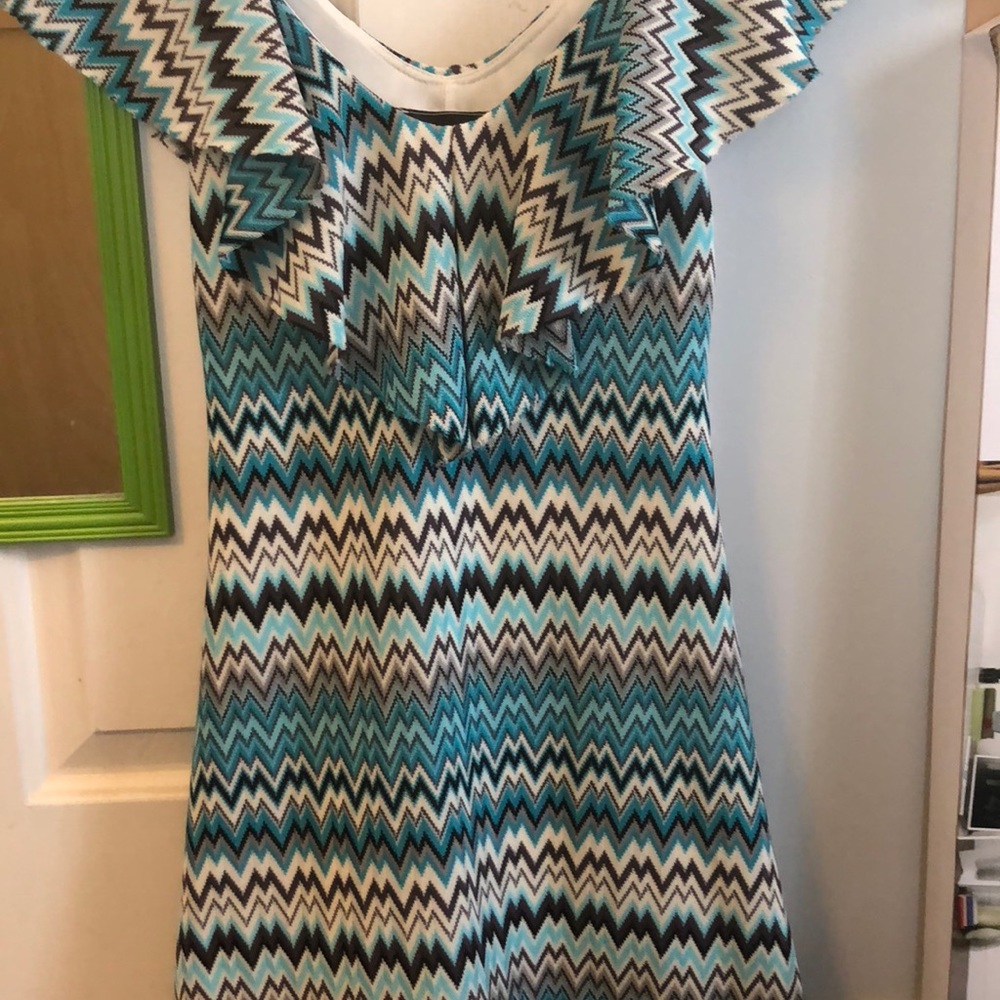 Un duex trois chevron dress